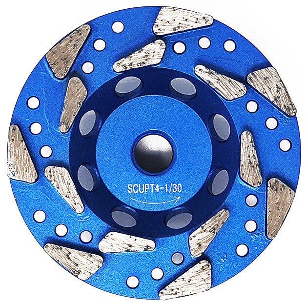 4.5" X 5/8" - 11 - HALO WHEEL (THREADED) 30/40 GRIT