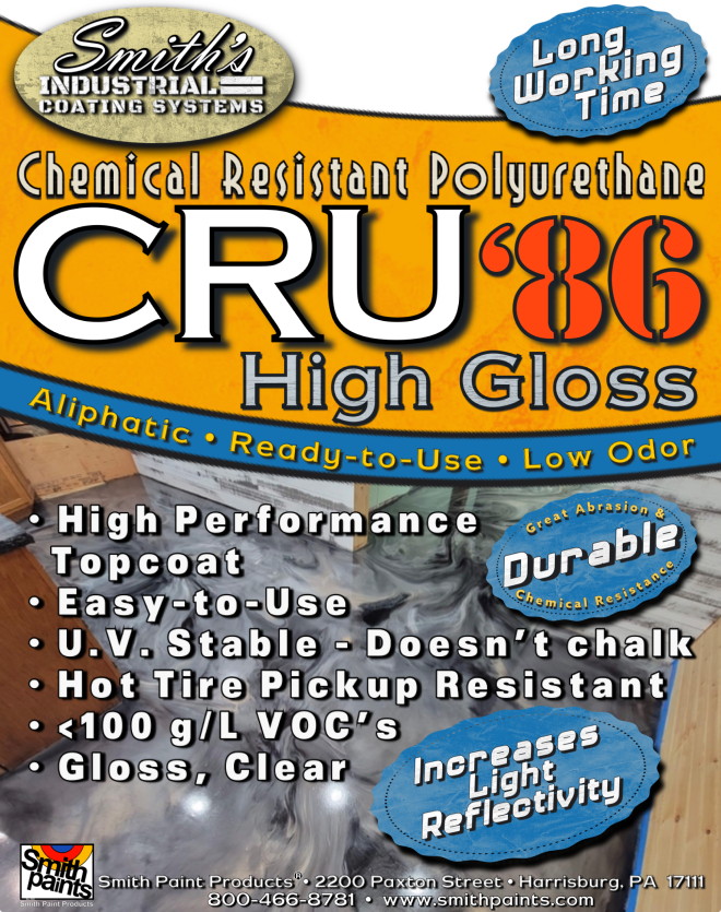 Smith Paints CRU'86 Chemical Resistant Urethane DIRECT SHIP