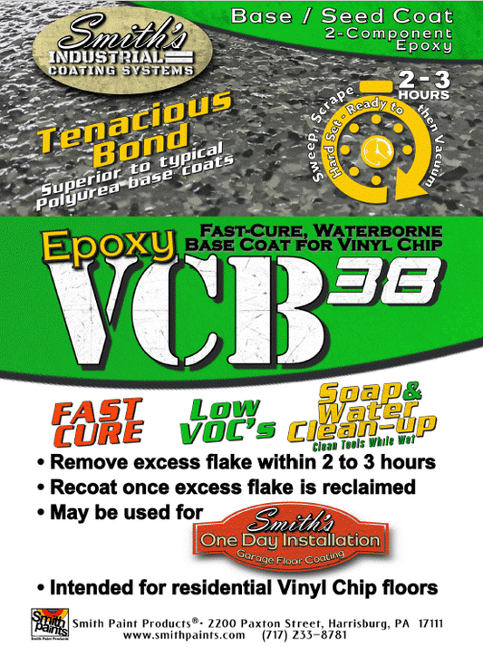 Smith’s Epoxy VCB38-2-component, low odor, low VOC, fast-curing waterborne epoxy DIRECT SHIP ONLY