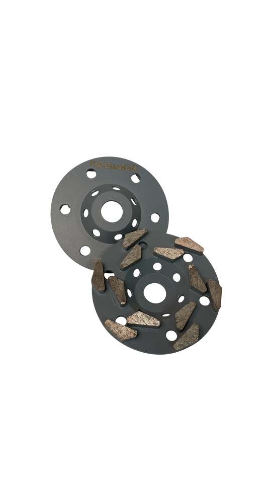 5" Cup Diamond Grind Wheels with 7/8"