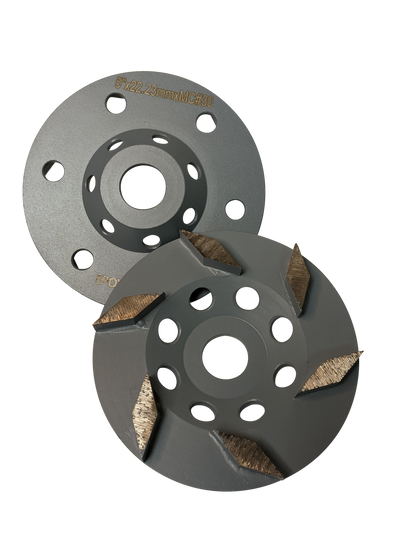 5" Cup Diamond Grind Wheels with 7/8"
