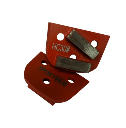 Concrete Floor Grinding, Full Bar Double Segments, Diamond Tooling, 30 Grit