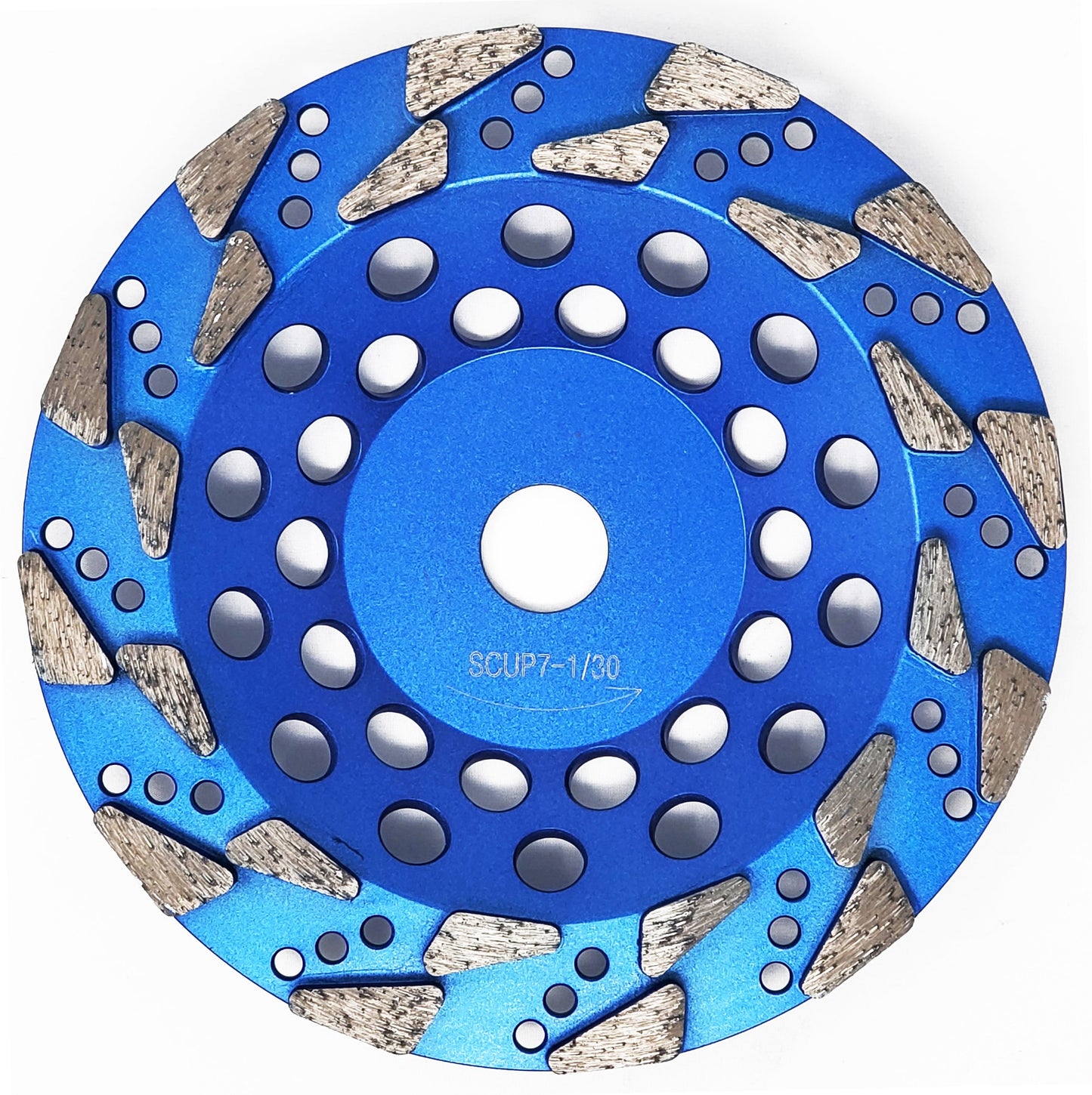 Halo 7" X 7/8"-5/8" Grinder Wheel - 30/40 GRIT