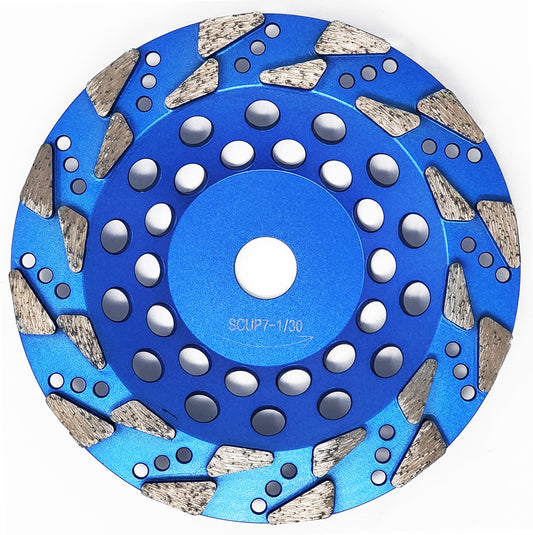Halo 7" X 7/8"-5/8" Grinder Wheel - 30/40 GRIT