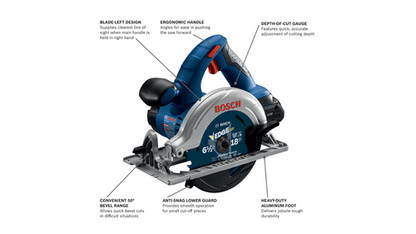 Bosch 18V 6-1/2 In. Blade Left Circular Saw Kit