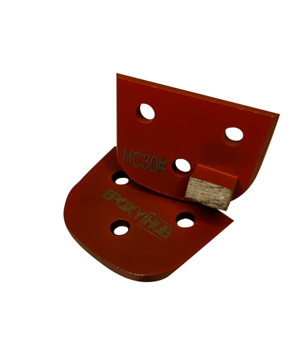 Concrete Floor Grinding, Half Bar Segments, Diamond Tooling,  30 Grit