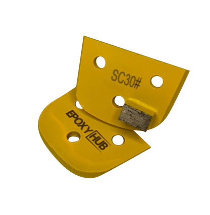 Concrete Floor Grinding, Half Bar Segments, Diamond Tooling,  30 Grit