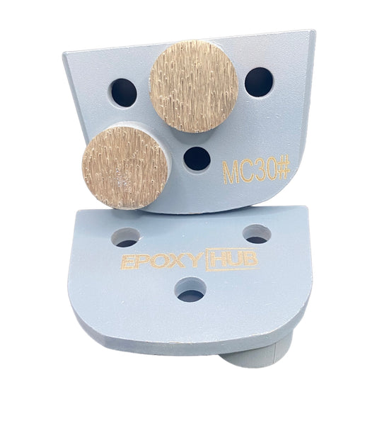 Concrete Floor Grinding, Button Double Segments, Diamond Tooling, 30 Grit