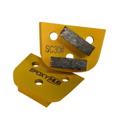 Concrete Floor Grinding, Full Bar Double Segments, Diamond Tooling, 30 Grit