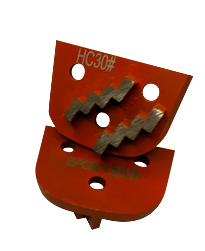 Concrete Grinding, Zags Double Segments, Diamond Tooling,  30 Grit