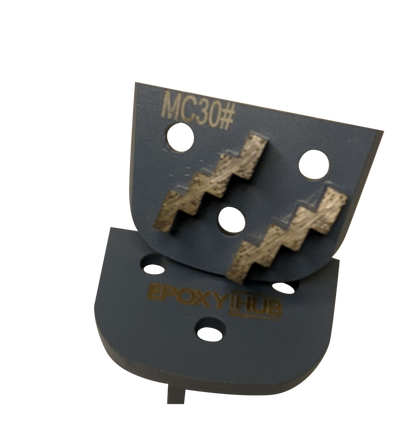 Concrete Grinding, Zags Double Segments, Diamond Tooling,  30 Grit